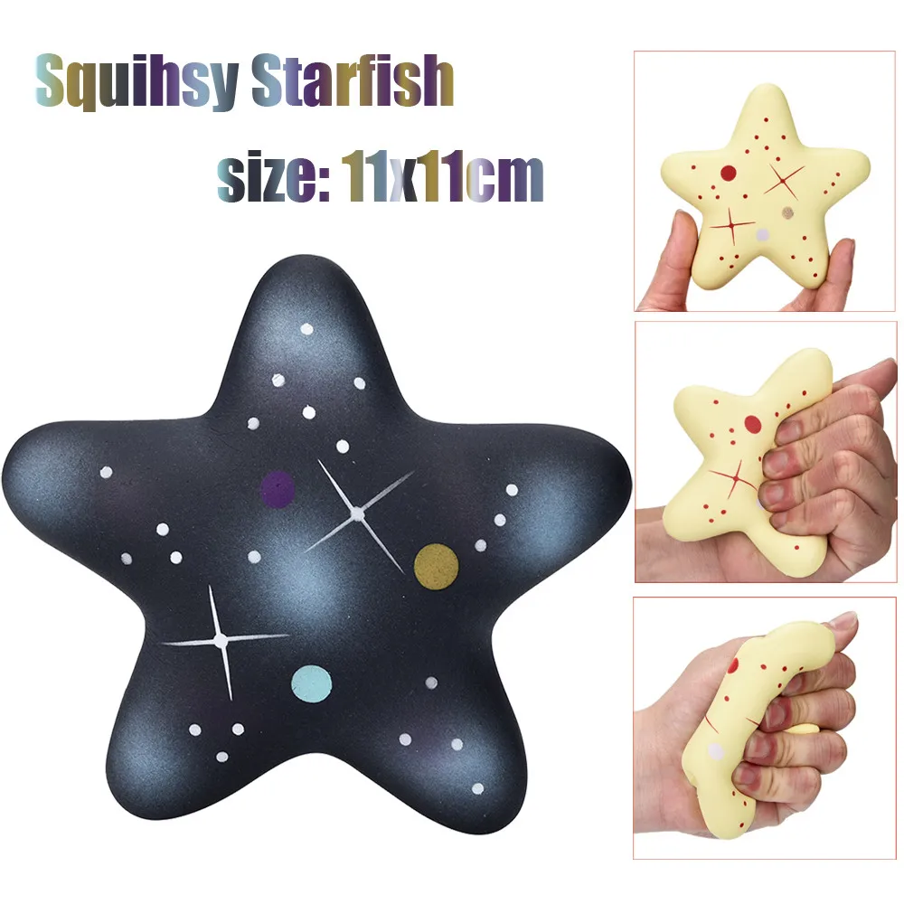Изысканный Забавный Galaxy Star fish ароматизированный мягкий Шарм медленно поднимающийся 11 см детские игрушки новинка Лидер продаж W531