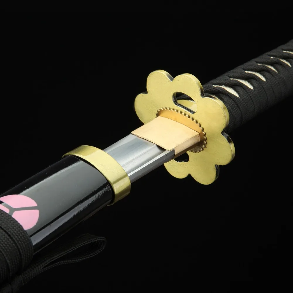 One piece Roronoa Зоро косплей меч Shuusui японская игра-Аниме Катана 1045 углеродистая сталь острый край лезвия