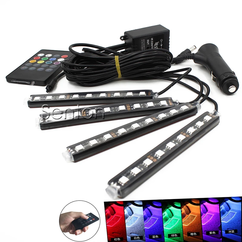 Adjustable LED Chips Neon Lamp Car Styling For Fiat 500 Punto Stilo Toyota Corolla Avensis RAV4 Yaris Auris Hilux Accessories | Автомобили