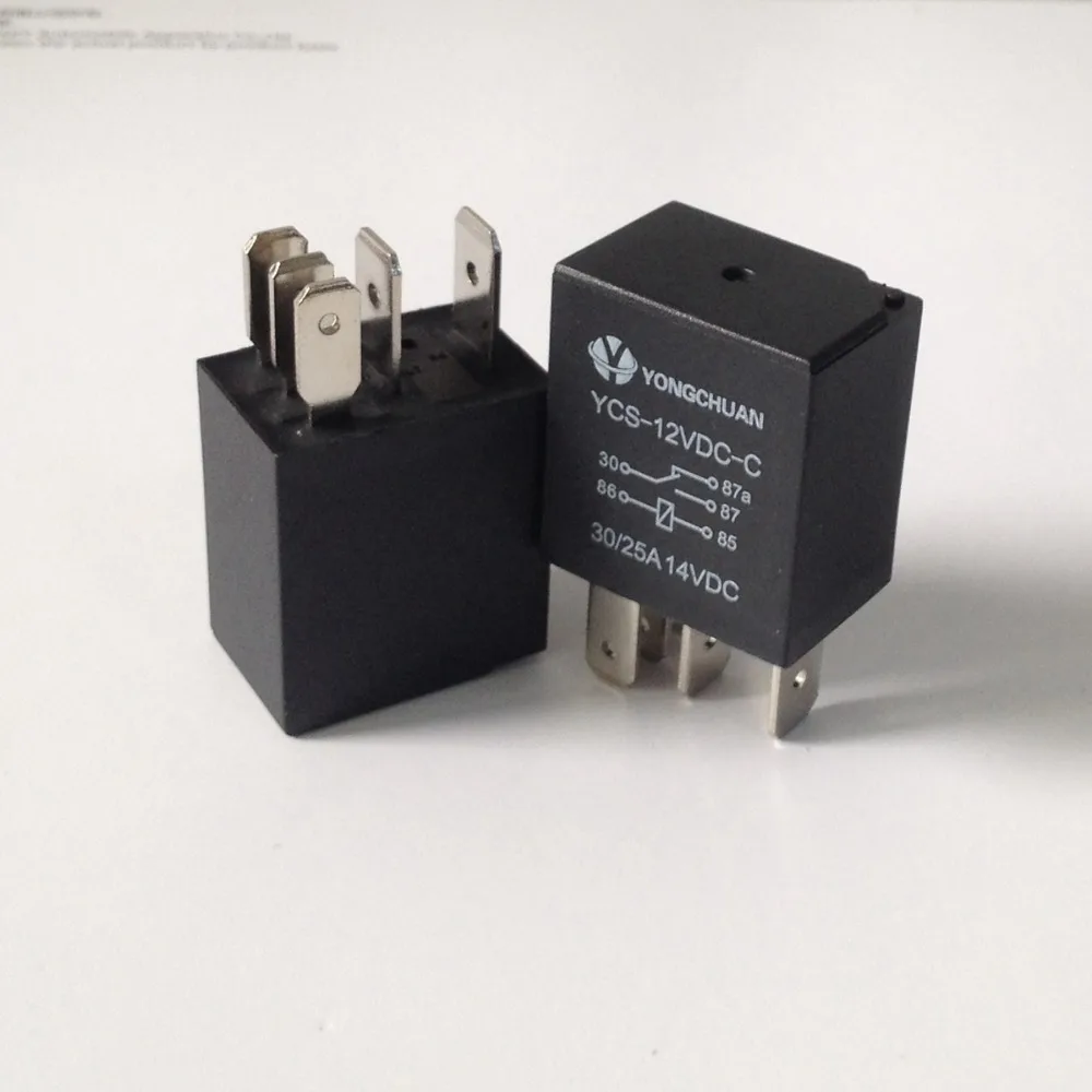 1PCS 12V24V30A / 40A violet car relay air conditioning pump waterproof