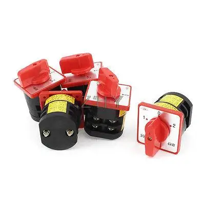 

5 Pcs HZ5D-20/4 M04 3-Position Control Combination Switch AC 380V 4KW