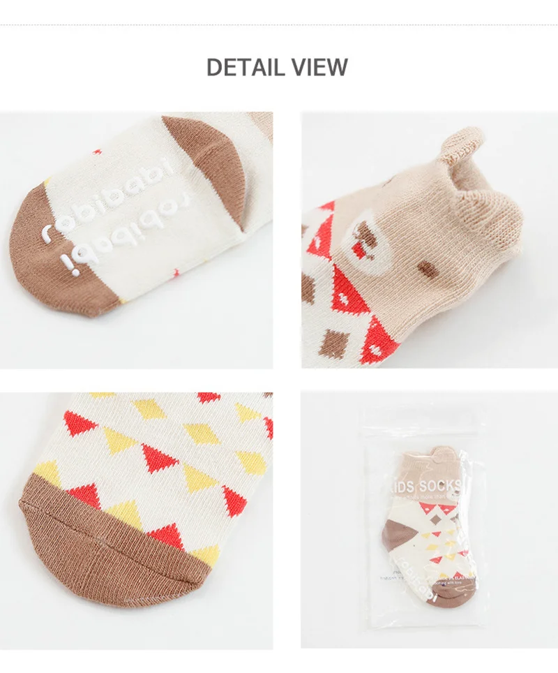 Cute Animal Infant Baby Socks Cartoon Anti-Slip Floor Socks Boys Girls Warm Toddler Socks Spring Autumn 0-4 Y Baby Boys Clothing (6)