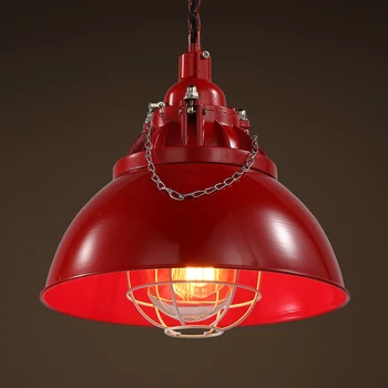 

Loft industrial wind retro Cafe Americano industrial department of clothing store iron bar pendant light