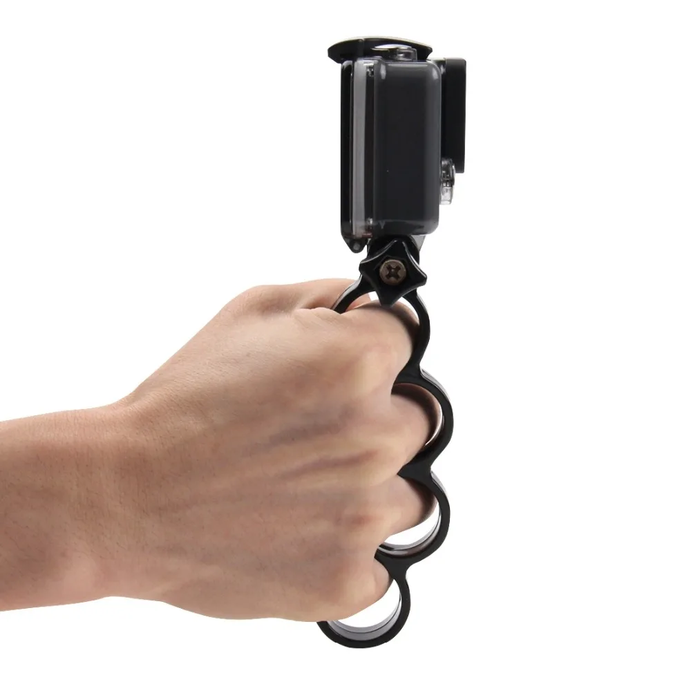 PULUZ ручное крепление для GoPro Hero6 пластиковые кастеты фотокольцо монопод штатив +