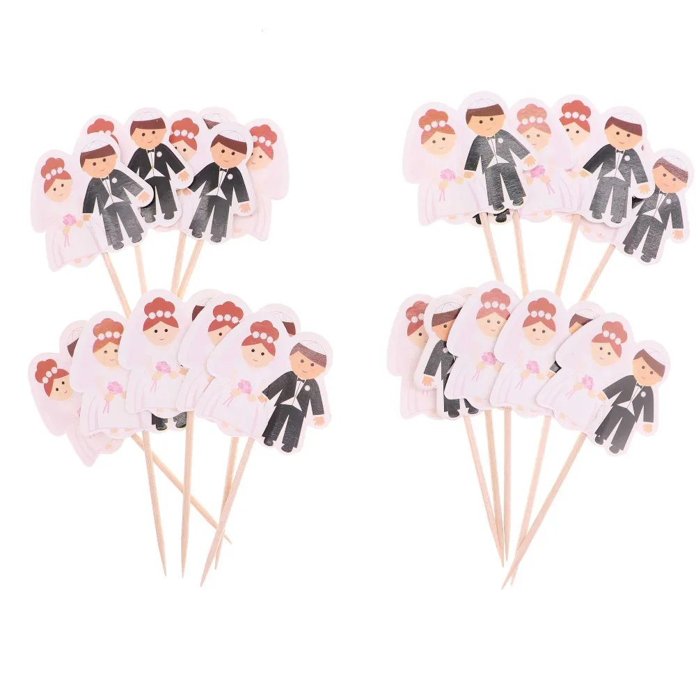 

24pcs/gender secret cake insert decoration hat festival Halloween party wedding decoration supplies