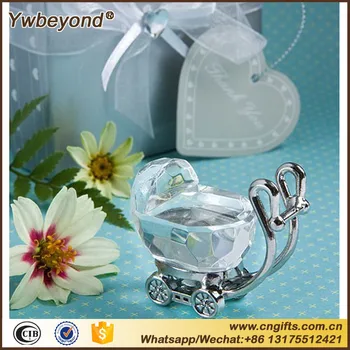 

20pcs/LOT Choice Crystal Baby Carriage Favors Newborn Baby Souvenir Baptism Favors Baby Shower