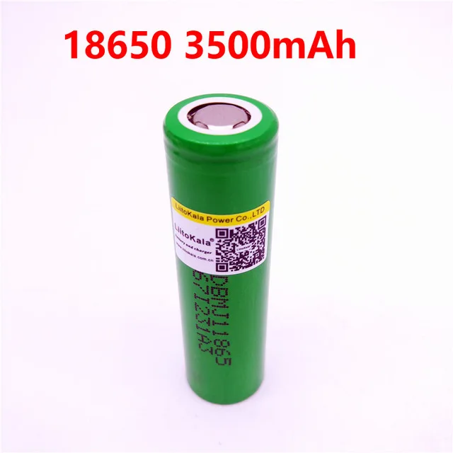 2 шт LiitoKala 18650 3500mah аккумулятор INR18650 MJ1 10A разрядка 3,7 V литий-ионный аккумулятор бесплатно