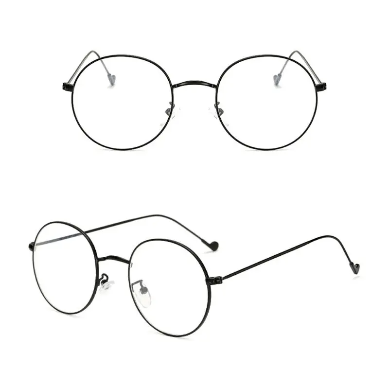 

Round Glasses Frame Woman Men Glasses Retro Myopia Optical Frames Metal Clear lens Black Silver Gold Eyeglasses Oculos
