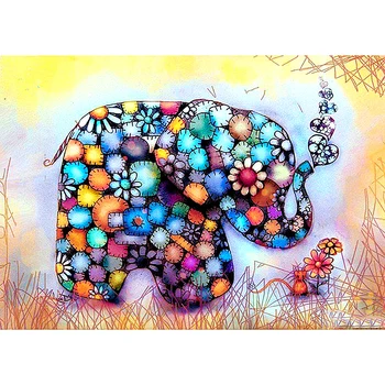 

DIY 3D diamond painting animals diamond embroidery elephant pictures of rhinestones hobbies crafts Needlework diamond mosaic