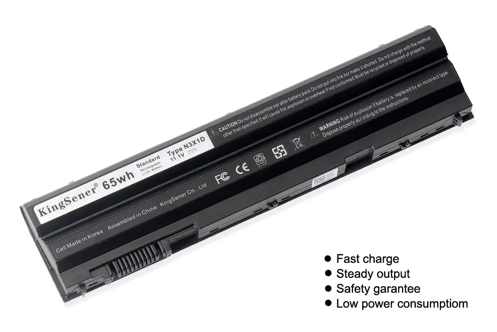 Аккумулятор KingSener Korea Cell N3X1D для Dell Latitude E5420 E5430 E5520 E5530 E6420 E6520 E6430 E6440 E6530 M5Y0X HXVW
