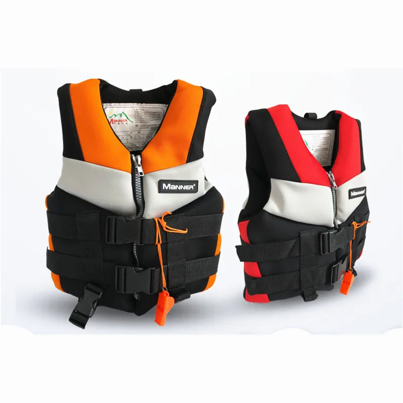 

Kid Life Jackets Neoprene Swimming Life Vest 5-15 Years Swim Trainer Swimming Pool Swimwear Watersports Snorkeling Diving Vest