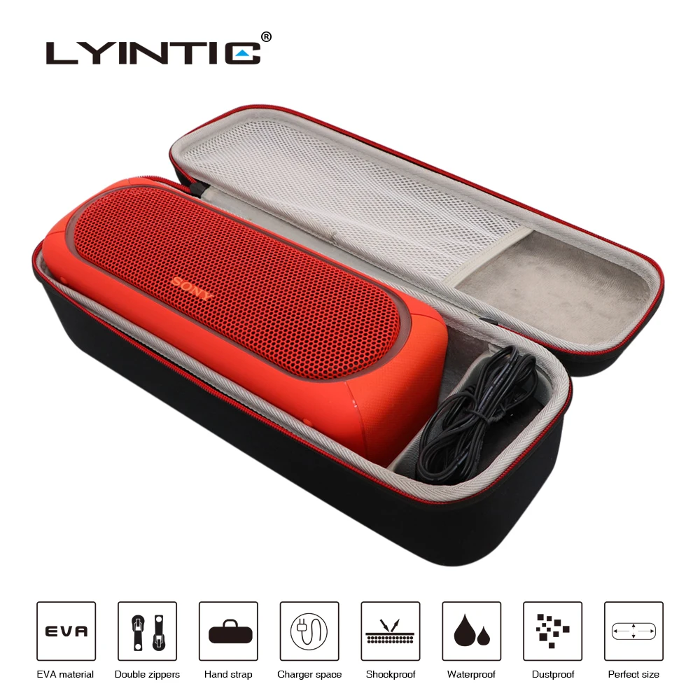 

Protable Travel Protective Carry Speaker Case Cover for SONY XB40 XB41 Bluetooth Speaker EVA Storage Shockproof Bag Extra Space