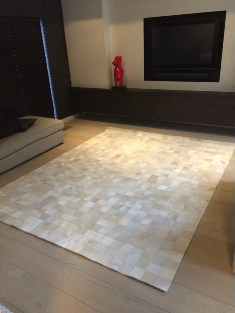 

Kyle New Cowhide Rug Leather Animal Skin Patchwork Area Carpet Custom Sizes Colors Available