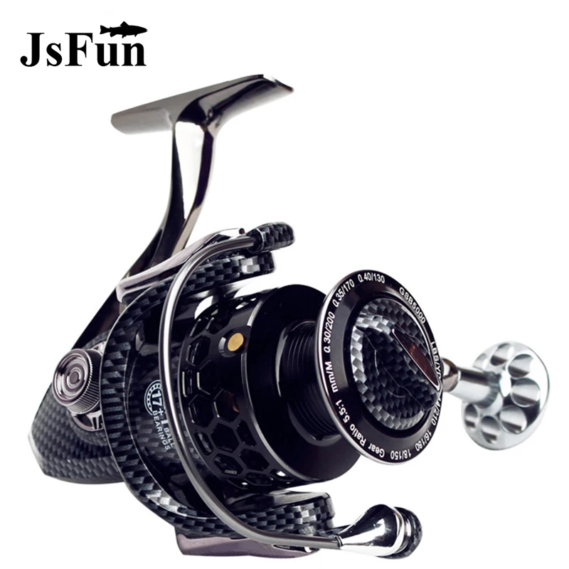 New 3000 7000 Series 17+1 Ball Bearing Spinning Reel Fishing Reel 5.51