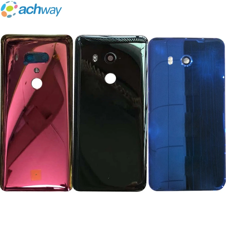 

6.0"For HTC U12+ U12 Plus Back Battery Cover Case+Camera Frame+Glass Lens+Flash For U11 Plus Rear Door Housing U11 Battery Cover