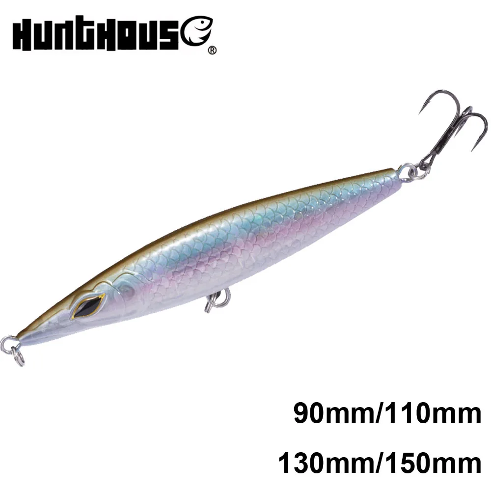 

Hunthouse long casting Pencil StickBait lure 130 150 super shot Floating trolling Wobblers surface Pesca leurre