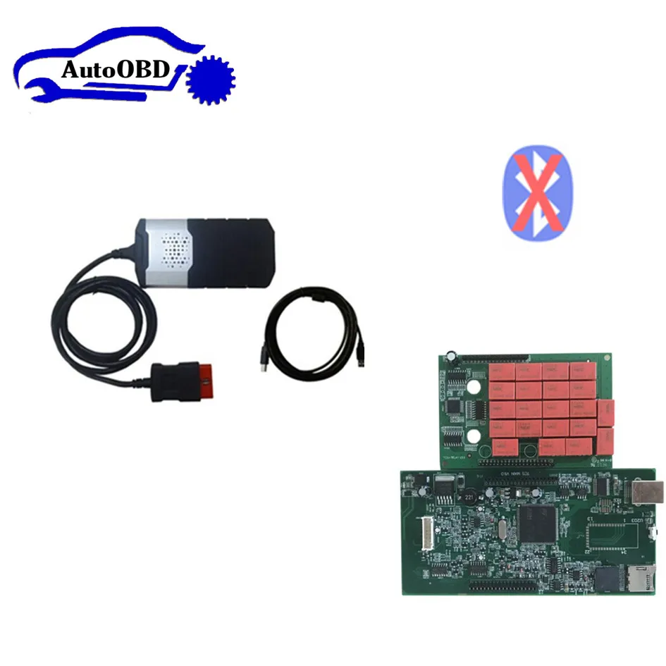 VD TCS CDP Pro Plus с,0 R0 версией, свободный активный Bluetooth для delphis vd ds150e cdp pro MVD Multidiag pro - Цвет: Without Bluetooth