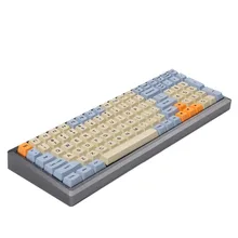 Ymdk troca quente totalmente programável 96 caso de alumínio placa pcb estabilizadores suporte ansi iso kit diy