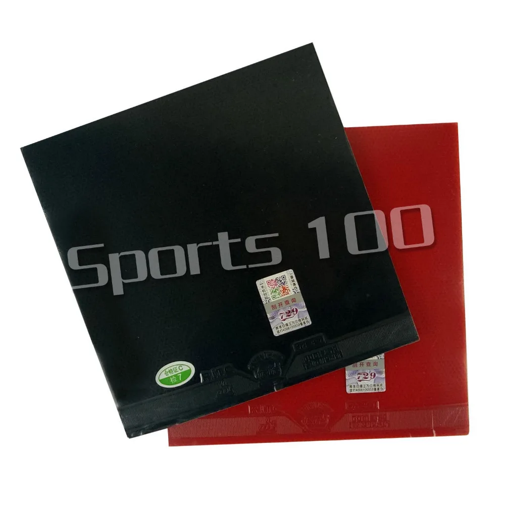 

2 Pieces RITC 729 Friendship General Sponge Rubber 1 Red and 1 Black Pimples In Table Tennis PingPong Rubber With Sponge 2.2mm
