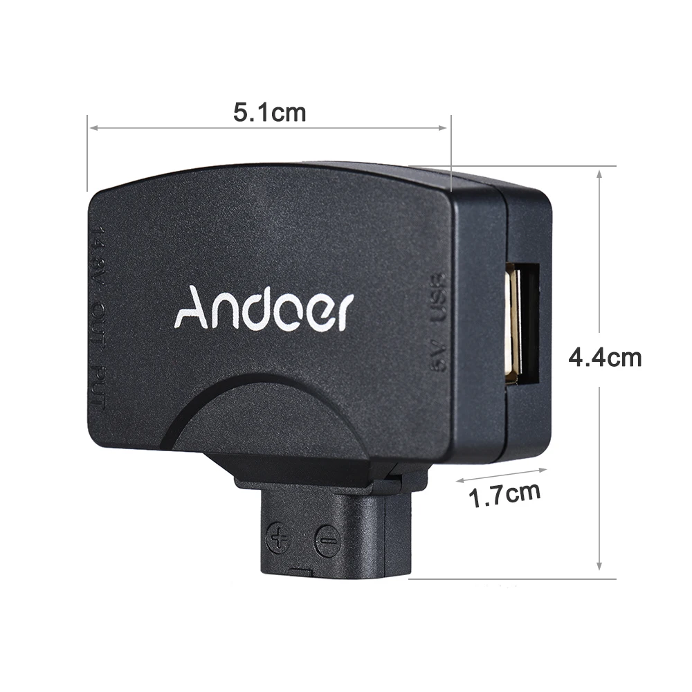 Andoer D-Tap с адаптером 5В USB разъем для v-образного крепления видеокамеры Камера Батарея для BMCC для iPhone X/8/7/6/6plus для samsung huawei