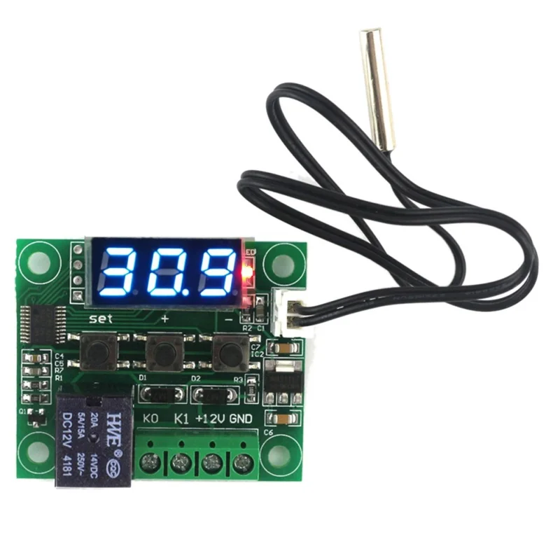 

LED Digital Thermostat Temperature Control Thermometer Thermo Controller Switch Module + NTC Sensor