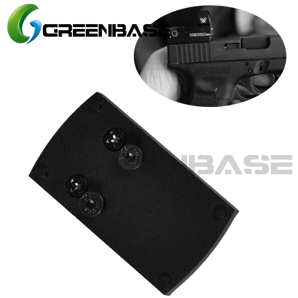 Зеленая база Ade Расширенная оптика Glock крепление пластина база fit пистолет Vortex Sightmark Burris Mirco Красный точка зрения для Glock 17 19 22