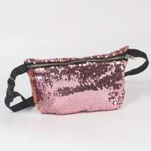 Новые горячие Повседневное двойной Цвет блестки молния Сумка Поясная Сумка Фанни пакеты Bum сумка саквояж для Для мужчин Bolsa Feminina C25