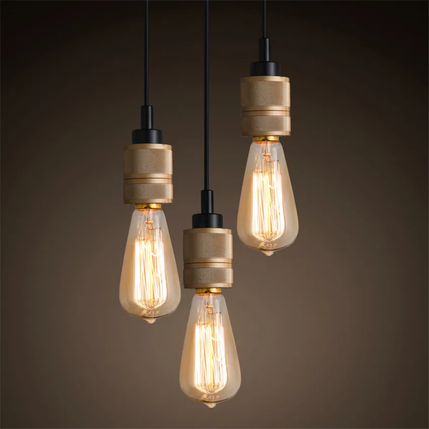 Loft Style Vintage E27 Edison Bulb Pendant Lamp Modern Retro Loft Style Vintage E27 Edison Bulb Pendant Lamp Modern Retro Lights For Bar Coffee Clothing Deco Hanging Lamps