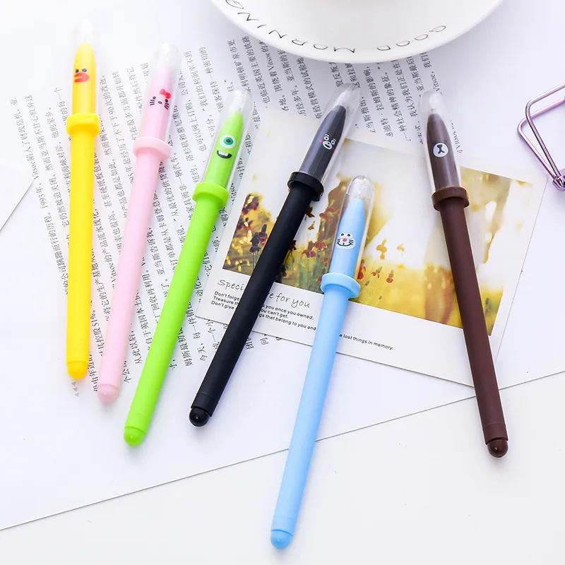 

1PCS New Lovely Creative Korean One - Eyed Animal Gel Pens Signing Pen For Kids Novelty Gift Stationery School Supplies
