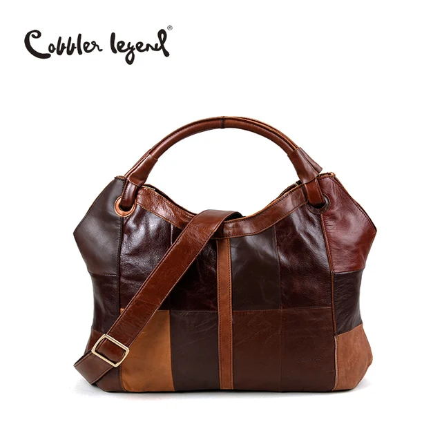 Cobbler Legend 2017 New Fashion Patchwork Genuine Leather Las Cobbler Legend 2017 New Fashion Patchwork Genuine Leather Las Tote Bag Large Women S Shoulder