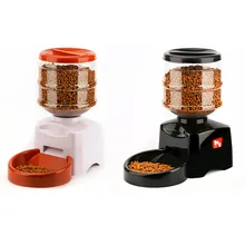 Automatic Pet Feeder for Cat Dog Electric Dry Food Dispenser Water Fountain 5.5L LCD Screen Timer Voice Recording Product