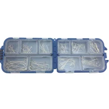 100 шт./компл. крючок рыболовный крючок из нержавеющей стали большие рыболовные крючки длинные колючие серебряные двойные зазубренный крючок