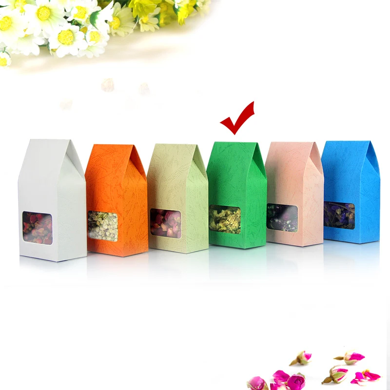 

Free Shipping 50pcs/Lot 8cm*15.5cm+5cm Bottom *140Mciron Green Stand Up Bags Kraft Paper Box Food Snack Gift Pouches Wholesaler