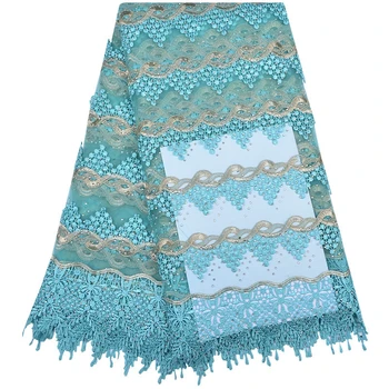 

French Net Lace Fabric 2018 Latest Embroidery Mesh Tulle Lace Fabric High quality Nigerian Lace With Rhinestones 160