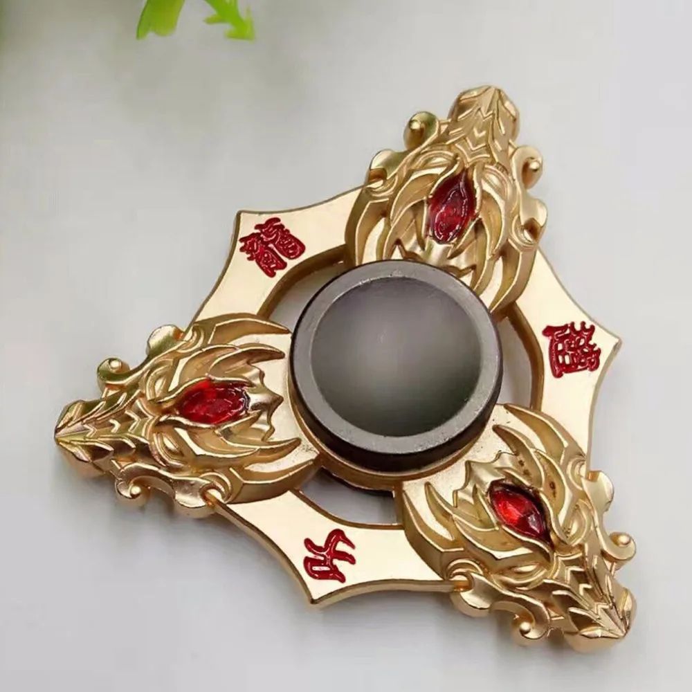 Модные Непоседа счетчик Tri-Spinner Голова Дракона фокусировки СДВГ аутизм снятия EDC