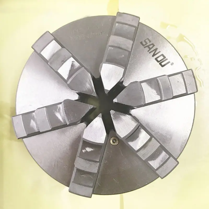 

6Jaw Lathe Chuck 100mm 125mm 160mm 200mm Self-centering Six Jaw Chuck CNC Metal Lathe Metalworking Accessory