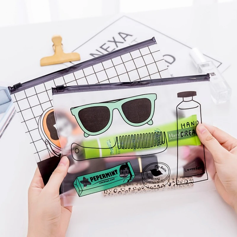 

Women Transparent Clear Cosmetic Bags PVC Toiletry Bags Travel Organizer Necessary Beauty Case Makeup Bag Bath Wash Make Up Box