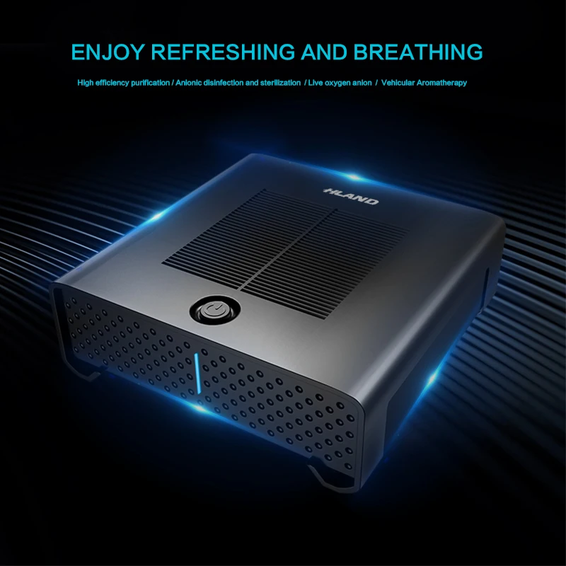 Car Air Purifier Freshener Portable USB Cleaner Auto Fresh Air Anion Ionic Purifier Oxygen Bar Ozone Ionizer Interior Accessory