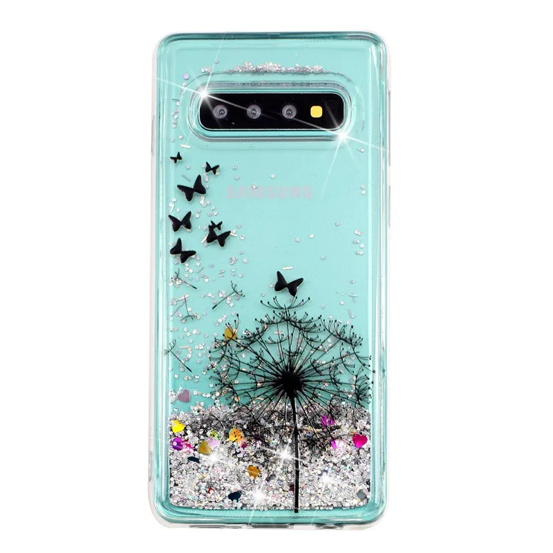 Чехол для телефона samsung Galaxy S10 плюс защитной оболочки блеск Shine зыбучие пески