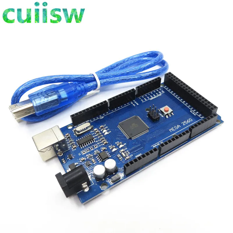 MEGA 2560 R3 ATmega 2560-16AU CH340G Controlador con Cable USB compatibles a Arduino