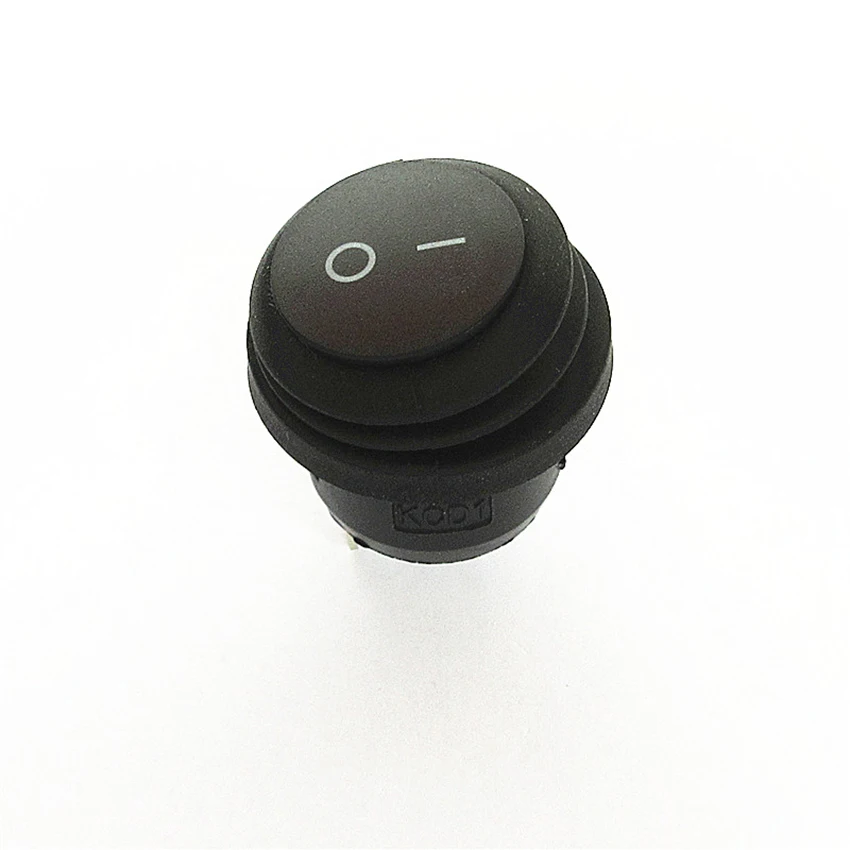 1PC 22MM Latching Rocker Switch Power circular ON-OFF 2 Pins With Light 6A 250V AC KCD1 | Обустройство дома