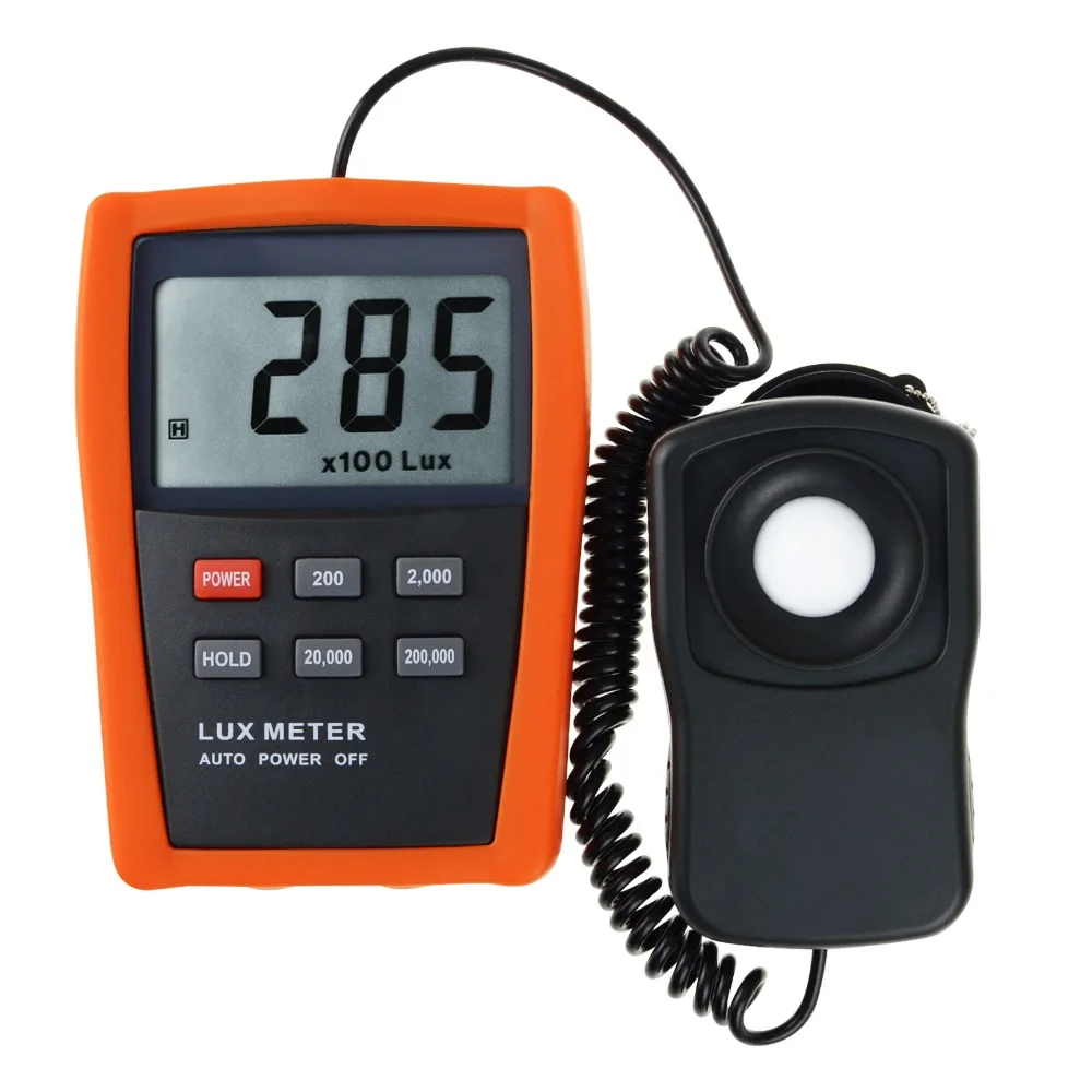 Digital 4 Ranges 1 200,000 Lux / Light Level Tester Meter Photo Diode