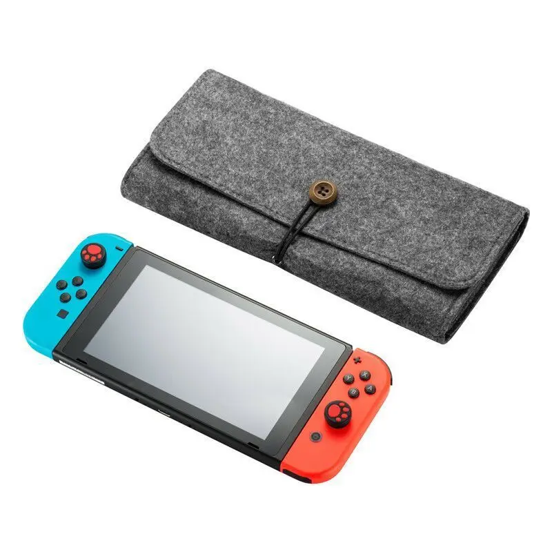 

Nintend Switch Portable Hand Felt Soft Bag Pouch Case Ultra Slim Storage Bag for Nintend Switch Game Accessories