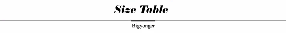 Size Table