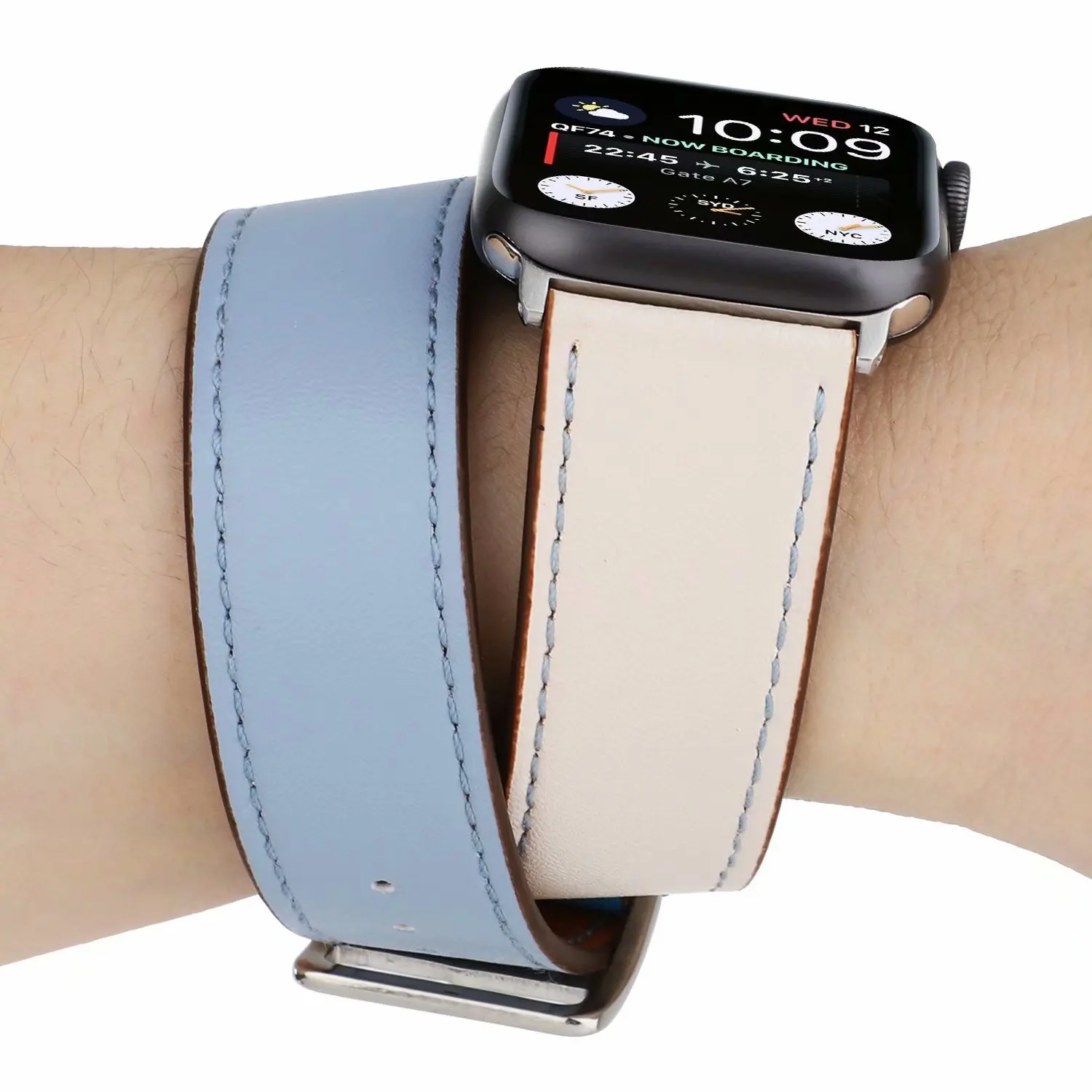 Correia Extra-Longa, Cinto iWatch, 38mm, 40mm, 44mm,
