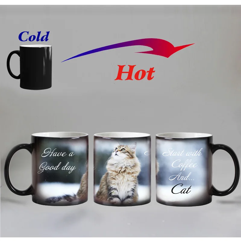 Tazza Magica Maine Coon: La Tazza Che Cambia Colore Con Il Caldo! Regalo Originale Per Compleanno