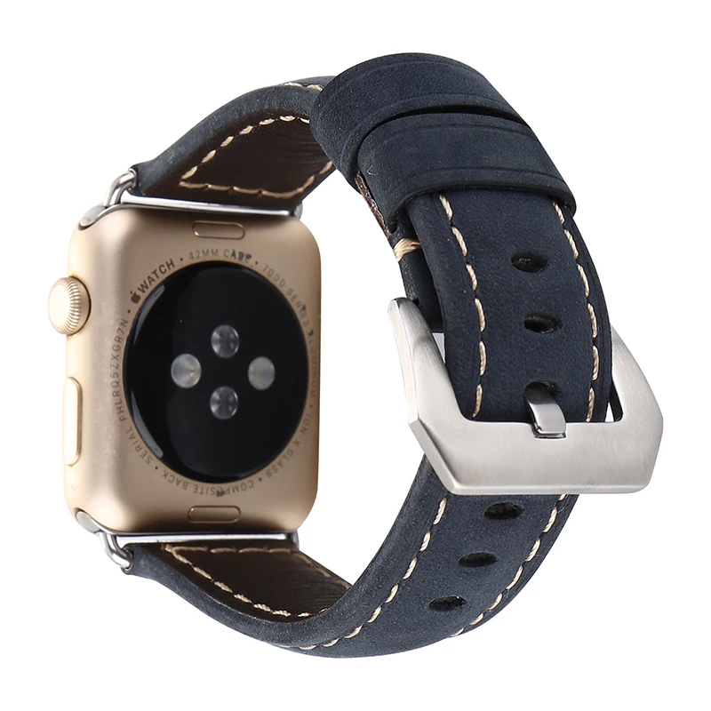 38 42 мм Horlogeband для Apple Wacth Band винтажный ремешок из натуральной кожи Watch Series 1 2 3 Смарт