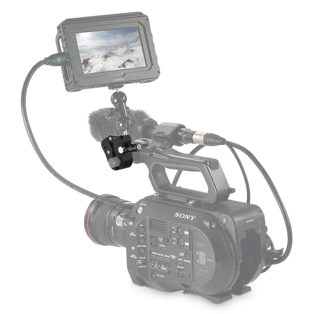 SmallRig 10-55 мм Супер зажим с 1/" и Arri локационное отверстие для Nato Rail/Arri Локация Волшебная рукоятка/монитор/светильник/стержень-2220