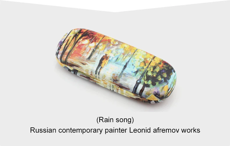 MINIMUM Retro Glasses Box Oil Painting Sunglasses High Quality Reading Glasses Case Vintage Art Storage Glasses Case 1 (10)