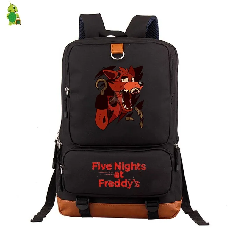 Рюкзак Five Nights At Freddy's 2 FNAF для женщин и мужчин, рюкзак для ноутбука, школьные сумки для подростков, мальчиков, девочек, парусиновые дорожные сумки - Цвет: 1